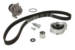 Set pompa apa + curea dintata potrivit AUDI A3, A6 C5, TT; SEAT ALHAMBRA, LEON, TOLEDO II; SKODA OCTAVIA I; VW BORA, BORA I, GOLF IV, NEW BEETLE, SHARAN 1.8 09.96-12.10 - Img 1