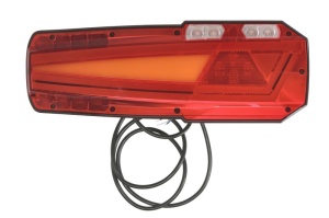 Stop spate dreapta MAVIC (LED, 12/24V, cu intermitent, cu far ceață, lumina de marșarier, cu stop, lumină de parcare, reflector, lungime cablu: 1,5m) - Img 1