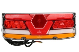 Stop spate stanga (LED, 12/24V, cu intermitent, cu far de ceață, lumina de marșarier, cu stop, lumină de parcare, cu iluminare placuta, reflector, cu lampă cu braț prelungitor, indicator dinamic) - Img 1