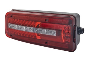 Stop spate stanga (LED, 24V, cu intermitent, cu lumina de ceata, lumina de marșarier, cu lumina stop, lumini parcare, cu lumina placuta inmatriculare, lumina laterala) potrivit MAN TGL I, TGM I, TGX I 01.04-12.23 - Img 4