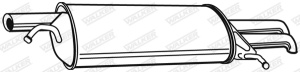 Toba finala esapament potrivit SKODA SUPERB I; VW PASSAT B5, PASSAT B5.5 1.8/2.8 08.96-03.08 - Img 3