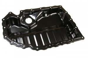 Baie ulei partea de jos, cu orificii senzori, otel potrivit AUDI A3, TT; SEAT ALTEA, LEON, LEON/HATCHBACK, TOLEDO III; SKODA OCTAVIA II, SUPERB II, YETI; VW EOS, GOLF V, GOLF VI 1.6-3.6 09.04- - Img 1