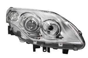 Far Dreapta (bi-xenon, D1S/W5W, electric, fara motoras, culoare semnalizator: transparent) potrivit RENAULT LAGUNA, LAGUNA III 10.07-11.10 - Img 1