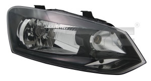 Far Dreapta (H4, electric, cu motor, culoare insertie: negru) potrivit VW POLO, POLO IV, POLO V - Img 3