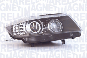Far Stanga (bi-xenon, D1S/H3/H8, automat, cu motor, culoare semnalizator: portocaliu) potrivit BMW 3 (E90), 3 (E91) 08.08-05.12 - Img 3