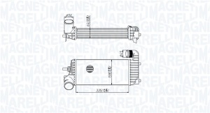 Intercooler potrivit FORD C-MAX II, FOCUS III, FOCUS III/HATCHBACK, FOCUS III/KOMBI, GRAND C-MAX, KUGA II, TOURNEO CONNECT V408 NADWOZIE WIELKO, TRANSIT CONNECT 1.5D/1.6D 07.10- - Img 2