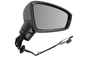 Oglinda dreapta (electric, cu memorie, convex, cu incalzire, subacoperit, pliabil electric, cu semnalizator) potrivit VW TIGUAN II 01.16- - Img 1