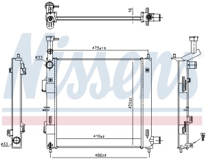Radiator racire motor (automatic/manual) potrivit KIA PICANTO III 1.0/1.0LPG/1.2 03.17- - Img 3