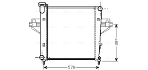 Radiator racire motor potrivit JEEP CHEROKEE 2.4 09.01-01.08 - Img 3