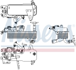 Radiator ulei potrivit BMW 1 (F20), 1 (F21), 2 (F22, F87), 2 (F23), 2 (G42, G87), 3 (F30, F80), 3 (F31), 3 (G20, G80, G28), 3 (G21), 3 (G21, G81), 3 GRAN TURISMO (F34), 4 (F32, F82) 1.5-3.0 06.10- - Img 4