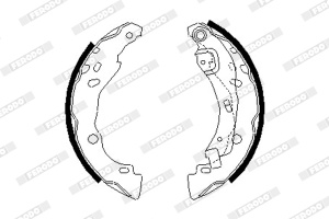 Sabot frana potrivit DACIA LOGAN, LOGAN EXPRESS, LOGAN II, LOGAN MCV, SANDERO, SANDERO II; NISSAN MICRA IV, NOTE; RENAULT 17, CLIO II, CLIO II/HATCHBACK, CLIO IV 0.9-1.9D 06.74- - Img 4