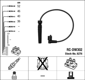 Set cablaj aprindere Daewoo Lanos 1.4/1.6 05.97-, 03.06-AVEO 1.4i - Img 2