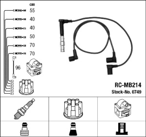 Set cablaj aprindere DB W124 300CE-24 Cabrio / MG M104 92 - - Img 2