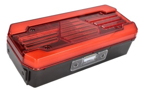 Stop spate stanga (LED, 12/24V, cu intermitent, cu far ceață, lumina de marșarier, cu stop, lumină de parcare, cu iluminare placuta, reflector, lungime cablu: 2m) - Img 3
