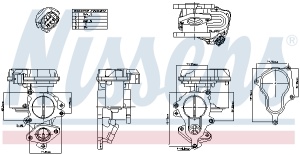 Supapa EGR potrivit AUDI A4 B7, A6 C6 2.0D 07.04-08.11 - Img 4