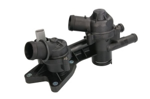 Termostat lichid racire (87°C, in carcasa) potrivit AUDI A3; SKODA FABIA II, OCTAVIA II; VW EOS, GOLF PLUS V, GOLF V, JETTA III, PASSAT B6, TOURAN 1.2/1.4/1.6 02.03-12.14 - Img 1