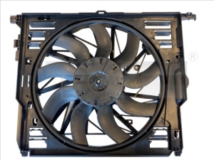 Ventilator radiator (cu carcasa) potrivit BMW 5 (F10), 5 (F11), 5 GRAN TURISMO (F07), 6 (F12), 6 (F13), 6 GRAN COUPE (F06), 7 (F01, F02, F03, F04) 3.0/3.0D/3.0H 02.08-10.18 - Img 2