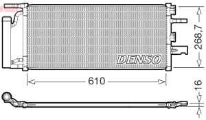 Condensator climatizare (cu uscator) potrivit BMW 1 (F40), 2 (F45), X1 (F48); MINI (F56), (F57), CLUBMAN (F54), COUNTRYMAN (F60) 2.0 11.13- - Img 3