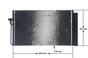 Condensator climatizare (cu uscator) potrivit BMW 5 (E39), 5 (E60), 5 (E61), 6 (E63), 6 (E64), 7 (E65, E66, E67) 2.0D-4.4D 08.98-12.10 - Img 1