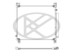 Condensator climatizare (cu uscator) potrivit TOYOTA HILUX VIII 2.4D/2.7/2.8D 05.15- - Img 3