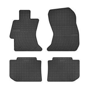 Covoras podea cauciuc FROGUM Rubber, 4 buc BASIC, fata/spate, set, culoare negru, potrivit SUBARU IMPREZA, LEVORG, XV 01.10-, Station wagon / SUV - Img 1