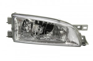 Far Dreapta (H4, manual, fara motoras, culoare insertie: cromat, culoare semnalizator: transparent) potrivit SUBARU IMPREZA -12.00 - Img 1