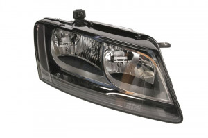 Far Dreapta (halogen, H7, electric, fara motoras, culoare insert: negru, culoare semnalizator: transparent) potrivit AUDI Q5 -10.16 - Img 1
