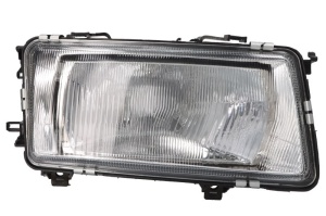 Far fata Dreapta (H4, electric, fara motoras, culoare insert: argintiu) potrivit AUDI 80 B3, COUPE B2, COUPE B3, QUATTRO 01.86-12.91 - Img 1