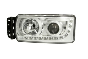 Far fata Stanga (H7/LED, manual, cu controler ECU) potrivit IVECO EUROCARGO IV, EUROCARGO V, STRALIS I, STRALIS II 02.02- - Img 1