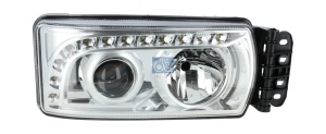 Fat stanga (H7, electric, fara motor, fara unitate control lumini LED) potrivit IVECO STRALIS II 09.12- - Img 1