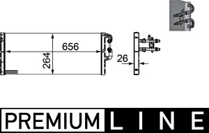 Intercooler potrivit BMW 7 (F01, F02, F03, F04) 4.4/4.4H/6.0 09.08-12.15 - Img 1