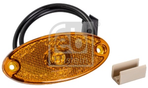 Lumina delimitare stanga/dreapta, forma: oval, portocaliu, LED, inaltime 45mm; latime 102mm; adancime 14/102mm lungime cablu 500mm, fara prindere, 12/24V (conector: CLICK-IN, IPIP67) - Img 1