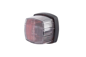 Lumina delimitare stanga/dreapta, rosu/alb, C5W/Halogen, inaltime 62mm; latime 62mm; adancime 40mm, 12/24V - Img 1