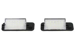Lumina numar inmatriculare, culoare lumina: alb; set, 12V, cu aprobare circulatie potrivit BMW 3 (E36) 09.90-11.98 - Img 1