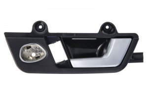 Maner usa Fata Dreapta (interior, argintiu/negru) potrivit AUDI A4 B6, A4 B7; SEAT EXEO, EXEO ST 1.6-4.2 04.02-05.13 - Img 1