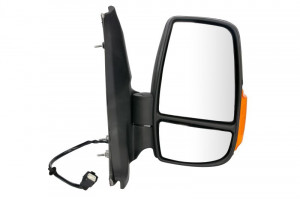 Oglinda laterala Dreapta electric, convexa, incalzita, crom, mic de statura potrivit FORD TRANSIT, TRANSIT V363 - Img 1