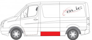 Panou lateral Dreapta/Stanga (partea inferioara, inaltime 30cm, lungime 152cm) potrivit MERCEDES SPRINTER 3,5-T (B906), SPRINTER 3-T (B906), SPRINTER 4 - Img 2