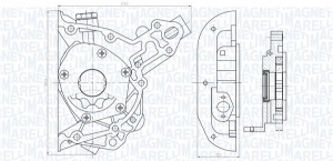 Pompa ulei potrivit DAEWOO 1.5I, CIELO, CIELO LOAD RUNNER, LANOS, NEXIA, NUBIRA; FSO LANOS; OPEL ASCONA C, ASTRA F, ASTRA F CLASSIC, ASTRA F/KOMBI, ASTRA G, ASTRA G CLASSIC 1.2-1.6CNG 09.81- - Img 1