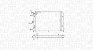 Radiator motor (Automat/Manual) potrivit VW DERBY, GOLF I, GOLF II, JETTA I, JETTA II, PASSAT B2, POLO, POLO CLASSIC, POLO II, SANTANA, SCIROCCO 1.0-1.8 - Img 2