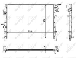 Radiator motor potrivit DODGE JOURNEY; FIAT FREEMONT 2.0D-3.6ALK - Img 3
