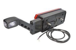 Stop spate dreapta (LED, 12/24V, cu intermitent, cu lumina de ceata, lumina de marșarier, cu lumina stop, lumini parcare, reflector, cu lampă cu braț prelungit, lungimea cablu : 2m) - Img 3