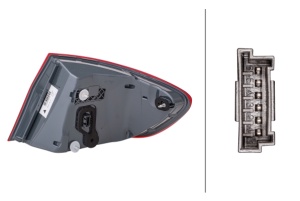 Stop spate Stanga (extern, LED) potrivit BMW 5 (F10), 5 (F11) 11.09-02.17 - Img 4