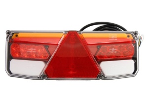 Stop spate stanga (LED, 12/24V, cu intermitent, cu far ceață, lumina de marșarier, cu stop, lumină de parcare, reflector triunghiular, semnalizator dinamic) - Img 1