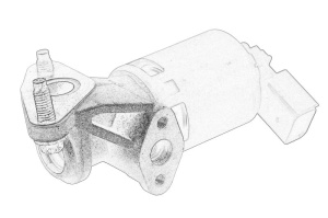 Valva EGR potrivit CHRYSLER 300 C, 300C, ASPEN; DODGE CHALLENGER, CHARGER, DURANGO, MAGNUM, MAGNUM II; JEEP COMMANDER, GRAND CHEROKEE III 4.7/5.7 09.04- - Img 1