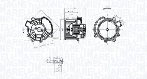 Ventilator habitaclu potrivit FIAT BRAVO II, STILO 1.2-2.4 10.01-12.14 - Img 2