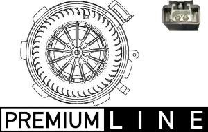 Ventilator habitaclu potrivit MERCEDES SPRINTER 3,5-T (B906), SPRINTER 3-T (B906), SPRINTER 4,6-T (B906), SPRINTER 5-T (B906); VW CRAFTER 30-35, CRAFTER 30-50 1.8-3.5 04.06-09.20 - Img 1