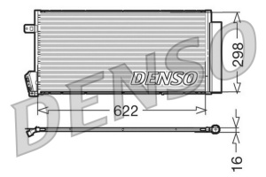 Condensator climatizare (cu uscator) potrivit FIAT DOBLO, DOBLO CARGO 1.3D-2.0D 01.10- - Img 2