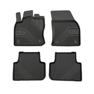 Covoras podea cauciuc FROGUM TPE, 4 buc. (lipici) No. 77, fata/spate, set, culoare negru, potrivit DACIA DUSTER/SUV; VW TIGUAN, TIGUAN/SUV 09.07- - Img 1
