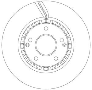 Disc frana Fata Dreapta/Stanga potrivit SSANGYONG TIVOLI, XLV 1.2-1.6LPG 03.15- - Img 3