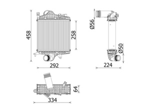 Intercooler potrivit AUDI Q7 2.0 08.15- - Img 1